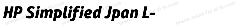 HP Simplified Jpan L字体转换